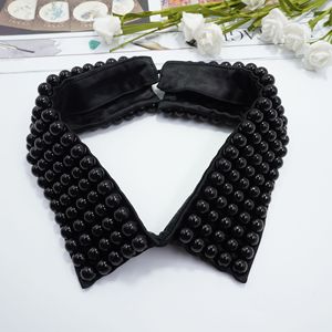 Cuello Peter Pan Desmontable de Perlas Naturales para Hombre, Cuello Falso de Piedra para Camiseta, Cuello Clerical Pastoral para Hombre - Product Image 2