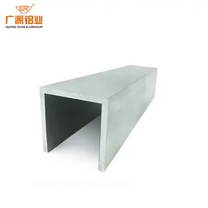 Factory Supplied Best Selling 25X25 Aluminum Profile 6063 40X80 U Shape Profile Aluminum Structural Aluminum Extrusion Profiles