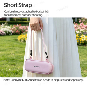 Sac de transport portable pour <span class=keywords><strong>DJI</strong></span> <span class=keywords><strong>Osmo</strong></span> <span class=keywords><strong>Pocket</strong></span> 4, boîte de protection rigide pour voyage avec bandoulière, accessoires <span class=keywords><strong>Pocket</strong></span> 4/3 - Product Image 4