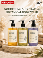 Gel Douche Corporel Botanique OEM ODM Marque Privée 500ml Hydratant Nettoyant Doux Parfum Naturel Quotidien