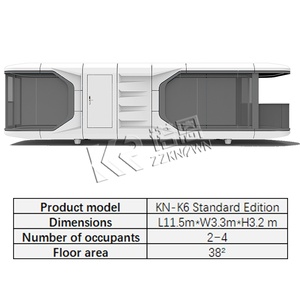 บ้านสำนักงานแคปซูลสำเร็จรูปพร้อมเฟอร์นิเจอร์ ใช้พลังงานแสงอาทิตย์ สำหรับขายในเอเชียตะวันออกเฉียงใต้ - Product Image 4