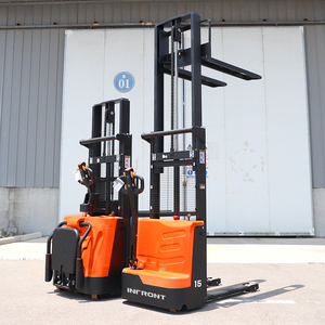 Carretillas elevadoras portátiles completas Semi <span class=keywords><strong>Straddle</strong></span> Pallet Nuevo apilador eléctrico Elevador 1,5 Ton 2ton Apilador eléctrico - Product Image 2