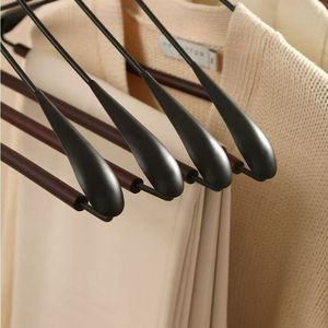 Beechwood And Wrought Iron Clothes Hanger Wide Shoulder Anti Slip No Trace For Coat Wardrobe Home Use - Product Image 2