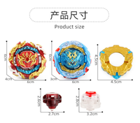 Ensemble de toupies gyroscopiques pour enfants, best-seller, en ABS, avec fonction sonore, lanceur à double ficelle, boîte pour garçons, jouets pour enfants