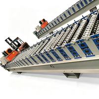 Ligne de production de tuiles de toiture en argile à double couche avec commande PLC entièrement automatique, machine à fabriquer des tuiles de toiture en argile