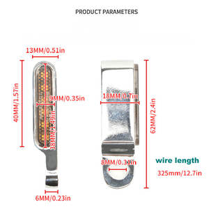 Luz de Giro para Motocicleta 12V con Base de Aluminio, Se Vende en Pares - Product Image 6