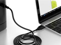 Kabel USB Tipe 2.0 USB-A ke USB-B (untuk Streaming Audio, DAC dan Printer) Hitam/Merah 2.0 m