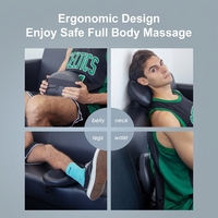 Coussin de massage Shiatsu LICHANG pour le dos et la taille avec contrôle de la minuterie pour le soulagement des douleurs cervicales et du cou