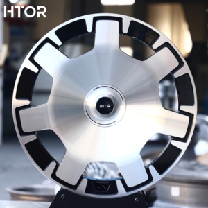 Jantes forgées HTOR Luxury 21 22 23 pouces 5x112 Noir brillant avec face usinée, compatibles avec Maybach S680 S580 GLS 600 Classe <span class=keywords><strong>S</strong></span> W223 - Product Image 1