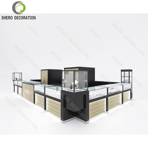 ตู้โชว์เครื่องประดับหรูหราแบบกำหนดเองพร้อมล็อคความปลอดภัยกระจกป้องกันรังสียูวีสำหรับตู้โชว์เครื่องประดับ - Product Image 2