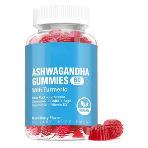 Ashwagandha软糖与L-茶氨酸维生素c有助于缓解焦虑Ashwagandha提取物软糖营养师