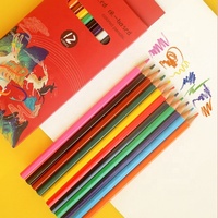 Crayons de couleur en bois souple FSC 12/24 couleurs, crayons de couleur de haute qualité, Lapis De Cor, 7 pouces, kit artistique, crayons de couleur en stock pour l'école