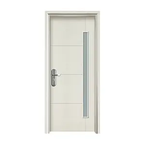 Modern design hot sale White PVC door PVC Foam Interior room Door with Good quality