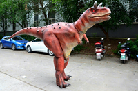 Costume de dinosaure réaliste adulte fait à la main Costume de dinosaure réaliste pour le spectacle d'activité