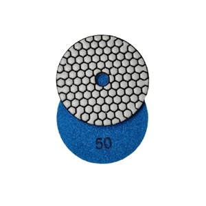 Almohadillas de pulido de diamante de resina flexibles húmedas Honeycomb de 4'' y 3mm, OEM, 7 pasos, para granito, mármol, piedra, cuarzo y encimeras en ángulo - Product Image 1