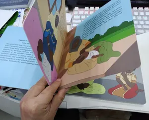 Buku Papan Gambar Kartun untuk Anak-anak, Buku Papan Gambar Kartun Kustom dengan Cetak Warna Penuh, Buku Papan Gambar untuk Anak-anak