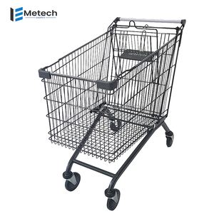 Chariot de magasin d'acier de supermarché vendu en usine chariot de fil de grande capacité avec la caractéristique de dépliage - Product Image 5