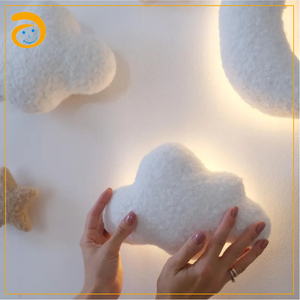 Adorno de Pared de Fieltro Suave con Forma de Estrella y Nube, Decoración Neutral Estilo Boho para Cuarto de Bebé, Baby Shower, Fiesta de Cumpleaños, Decoración de Habitación Infantil - Product Image 3
