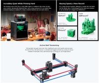 Creality K2 Plus Combo Printer 3D Multi-Warna Volume Cetak Besar 350mm³ Kecepatan Tinggi 600mm/s Mesin Pencetak 3D CoreXY dengan CFS