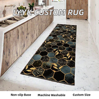 LYYK Modern Polyester Hallway Runner Rug for Kitchen Bedroom Living Room-Non-Slip Washable Customizable by Meter 40x180cm