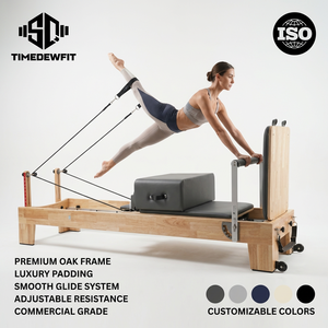 Offre Spéciale : Reformer Pilates Professionnel Commercial en Bois de Chêne Massif, Fabrication sur Mesure pour <span class=keywords><strong>Studio</strong></span> de Pilates - Product Image 4