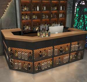 B061 Comptoir de réception en pierre artificielle pour hôtel, salle de sport, bureau, école, hôpital, design moderne en arc convertible, couleur personnalisable - Product Image 4