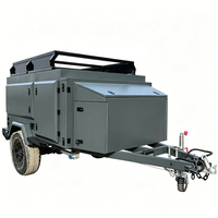 Trailer Camper Kabinet Baja Aluminium/Galvanis Buatan Khusus Eden, Spesifikasi ADR Tunggal, Dilapisi Bubuk, Suspensi Independen