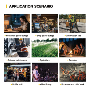 Lingben 950a 650W-1kw Máy phát điện chạy xăng nhỏ Máy phát điện xách tay nhà khẩn cấp sao lưu Máy phát điện với bảo vệ Side bao gồm - Product Image 3