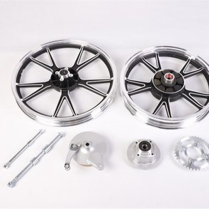 Convient pour moyeu de roue en alliage d'aluminium de style Prince avec freins à disque avant et à tambour arrière. - Product Image 4