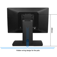 Moniteur POS LCD TFT 15,6 pouces, tactile ou non tactile en option, avec support VESA pour supermarché et libre-service – Fournisseur direct usine