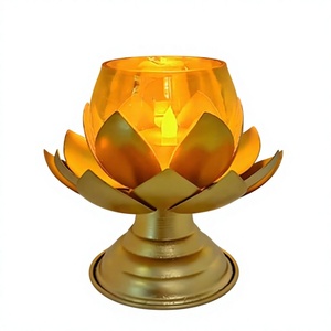 Forma de flor de loto, mejor precio, vela moderna, Vela decorativa de boda de lujo, soporte de luz de té, molde de vela de nuevo estilo - Product Image 6