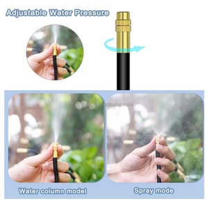 Garden Balcony Atomization Rotating Copper Nozzle Timer Controller Watering Kits <b>Universal</b> Automatic Irrigation Sprinkler Kit - Product Image 5