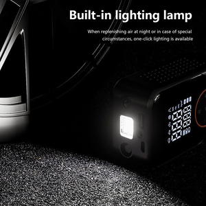 Mini xách tay không dây điện xe lốp Máy nén khí không dây bơm hơi kỹ thuật số lốp inflators giám sát áp suất lốp - Product Image 5