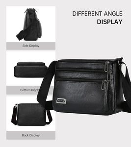 Xách Tay Thời Trang Không Thấm Nước PU Crossbody <span class=keywords><strong>Sling</strong></span> Túi <span class=keywords><strong>Polyester</strong></span> Dây Kéo Đóng Cửa Người Đàn Ông Phụ Nữ Cổ Điển Vai Ba Lô Daypack Đi Bộ Đường Dài - Product Image 5