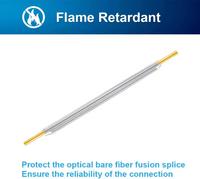 Tube thermorétractable personnalisé pour fibre optique, manchon thermorétractable 60mm 45mm pour épisseur par fusion, utilisé pour le câble de branchement FTTH