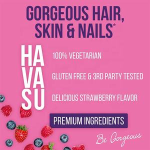 Compléments Végans Comestibles aux Gélules Capillaires Gélifiées de Collagène et d'Acide Hyaluronique, Vitamines Biotine Gélifiées au Collagène - Product Image 4