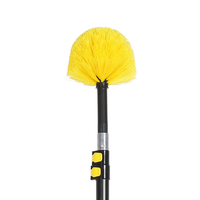 Brosse télescopique en plastique pour le nettoyage des plafonds - Conception légère