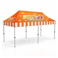 Tente de réception publicitaire 10x20 personnalisée à prix d'usine, chapiteau d'extérieur pour événements avec cadre pliable en aluminium 3x6
