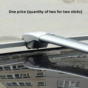 Barre transversale de toit de voiture en alliage d'aluminium style Croc, deux pièces, sans perçage, supporte 70 kg - Product Image 2