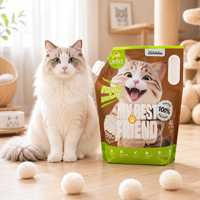 Litière pour chat en tofu de soja écologique, 6L, super absorbante, élimine les odeurs, faible teneur en poussière, sans danger pour les chatons, prix d'usine