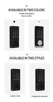 2025 Suministro de fábrica Cerradura TT Entrada sin llave Código digital Lector de huellas dactilares Electrónico para Office Home Smart Lock