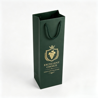 Sacs cadeaux en papier haut de gamme pour bouteilles de vin, spiritueux, liqueurs, mariages, événements, vente au détail, cadeaux premium