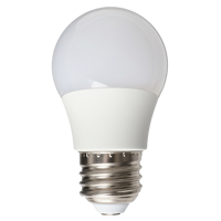 Ampoule LED G45 E26 AC110~120V Non Dimmable, Abat-jour en Plastique Blanc, Indice de Rendu des Couleurs Ra80, Ampoule Économe en Énergie