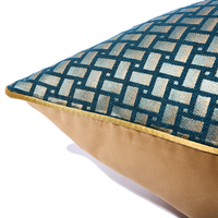 Housses de coussin vertes de luxe géométriques 18x18 pouces Housses de coussin décoratives de ferme pour la décoration intérieure