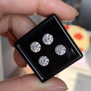 Свободный бриллиант по оптовой цене за карат, круглый бриллиант с бриллиантом DEF VVS, белый бриллиант с муассанитом для кольца