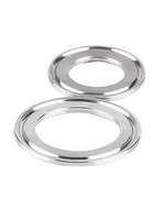 Raccord de tuyau à disque aveugle à ouverture rapide SS304 trou central en acier inoxydable Tri pince couvercle aveugle Tri pince embout