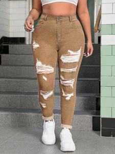 Ripped Jeans Colombianos Venta caliente <span class=keywords><strong>Mujer</strong></span> Cintura alta Skinny Jeans High Stretch Slim Jeans Moda Casual Pies pequeños <span class=keywords><strong>Pantalones</strong></span> - Product Image 4