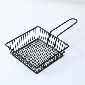 Mini Square Fry Basket Friteuse Sieb mit Griff zum Braten