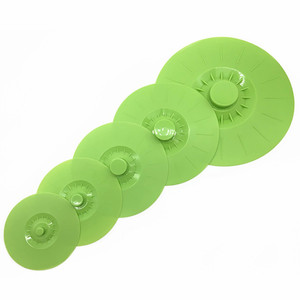 New Colorful Heat Resistant Food Airtight <b>Seal</b> Cover Silicone Suction Lids - Product Image 2