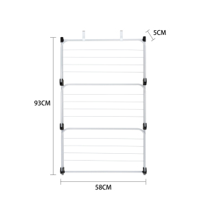 Séchoir à linge pliable à 3 niveaux grande taille à suspendre derrière la porte pour usage intérieur – Meilleure vente - Product Image 2